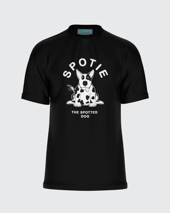 TSHEPO SPOTIE T-SHIRT, BLACK