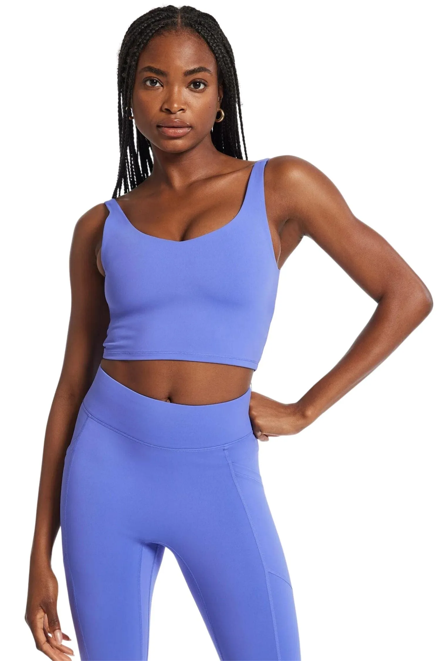 V-Neck Tempo Crop Bra