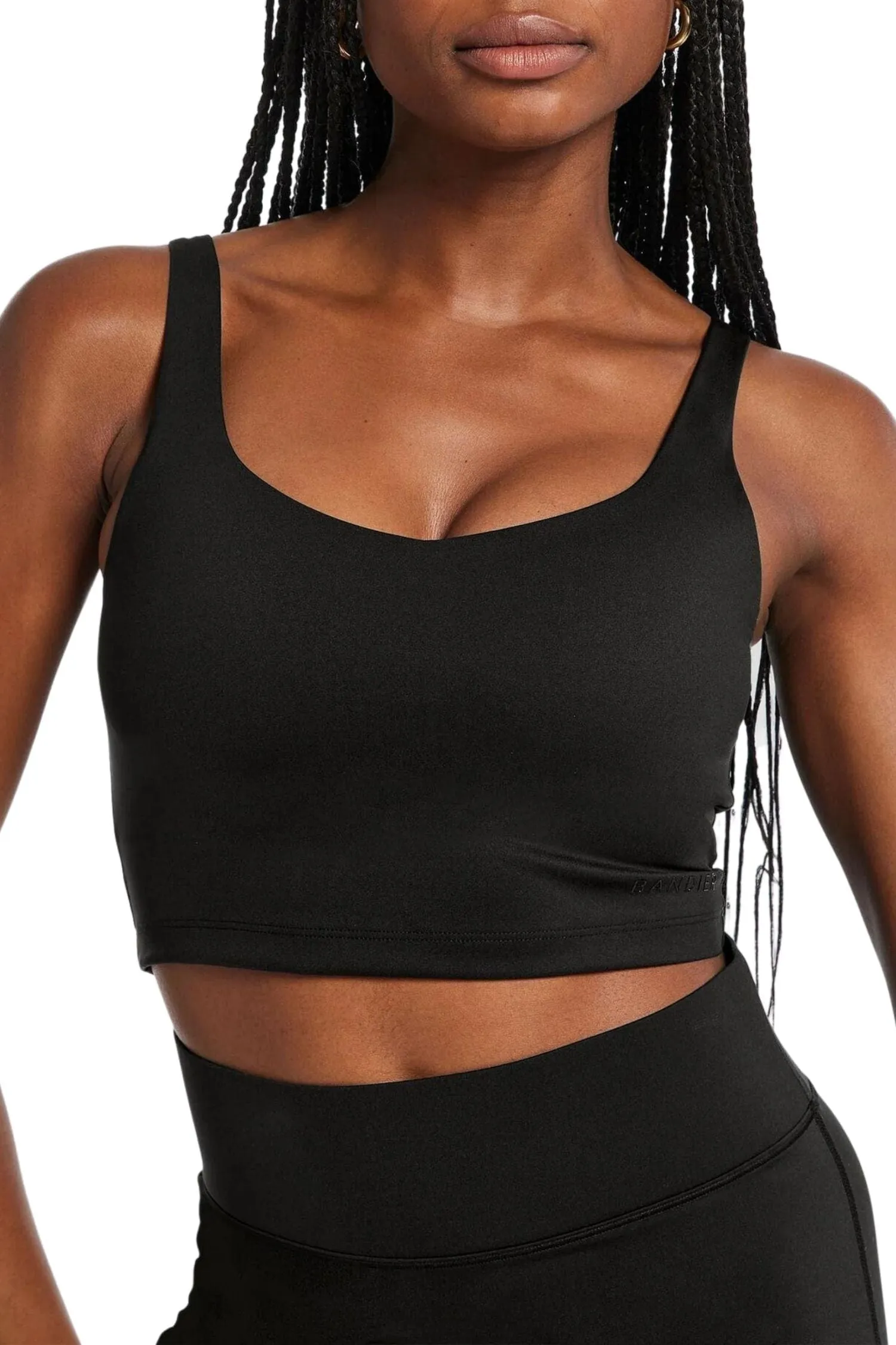 V-Neck Tempo Crop Bra