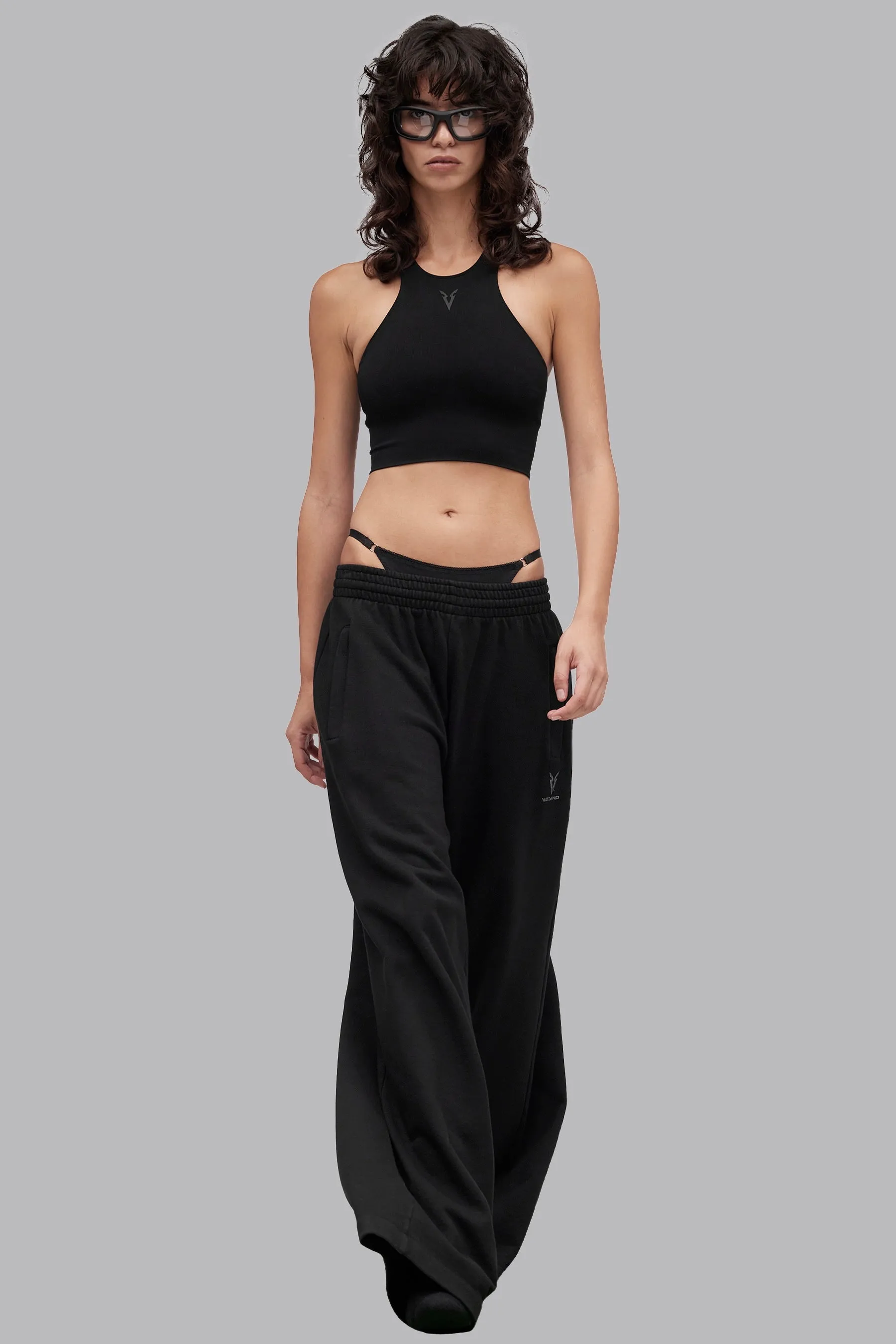 V_RYB SEAMLESS ULTRA LONG SPORTS BRA - Black