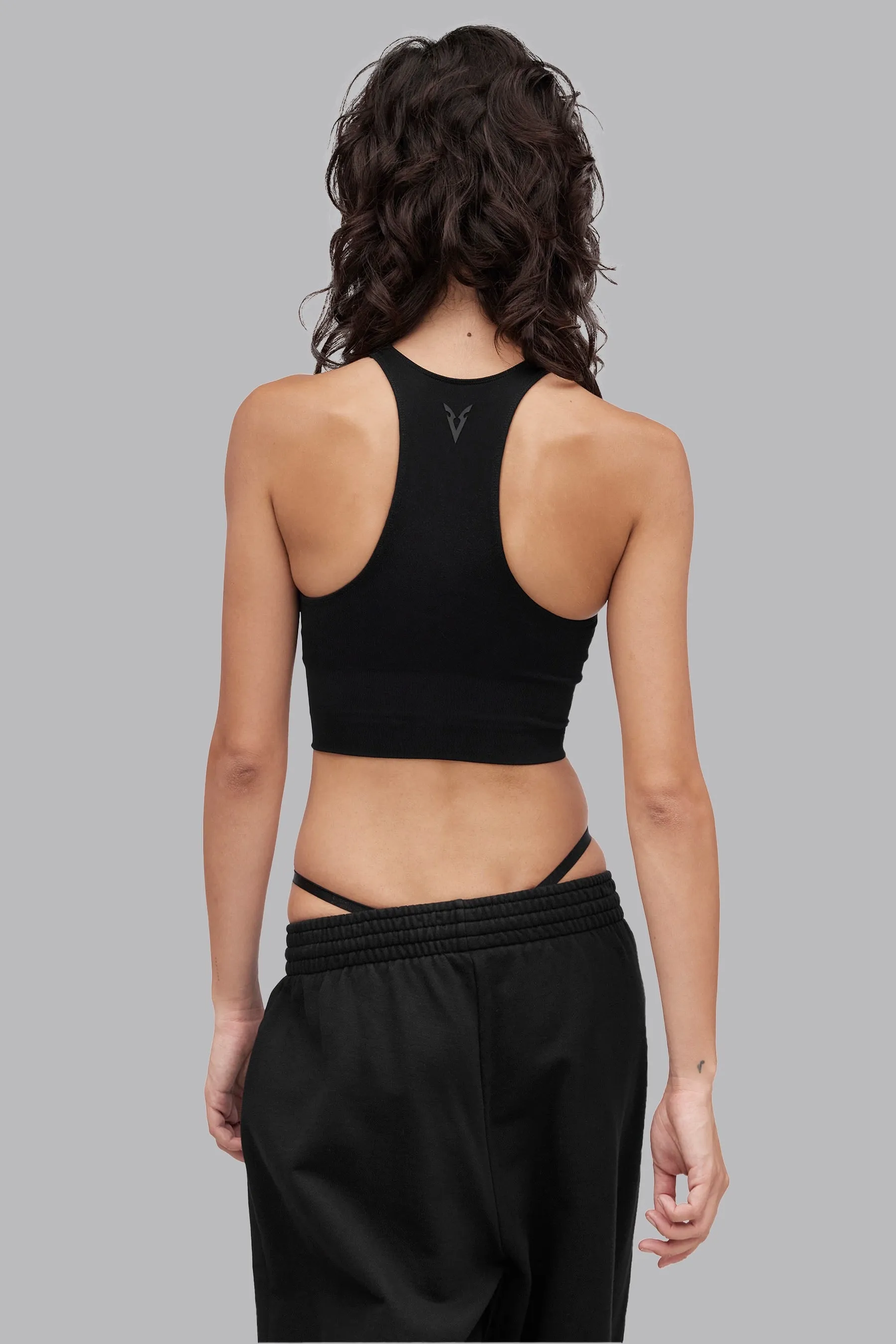 V_RYB SEAMLESS ULTRA LONG SPORTS BRA - Black