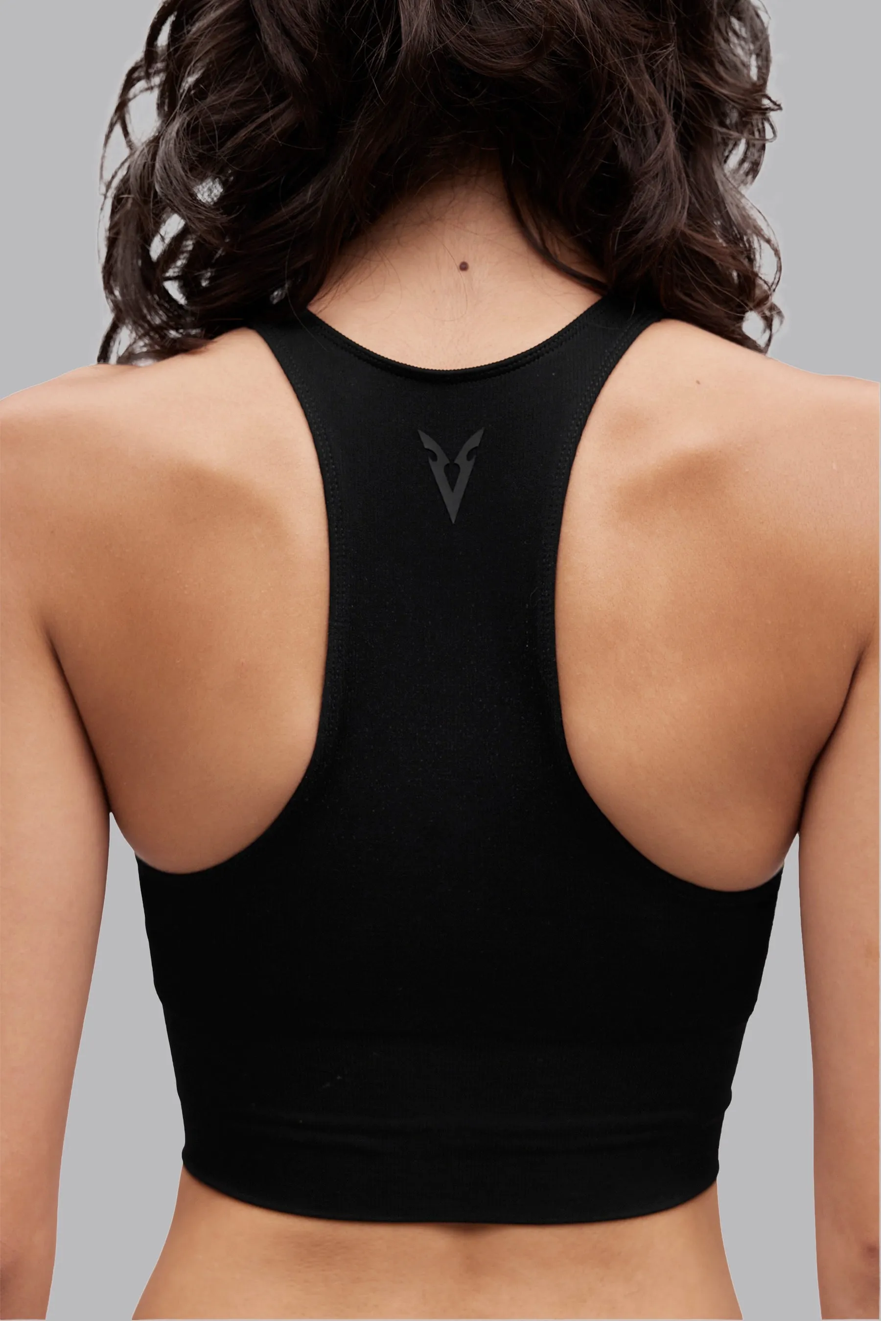 V_RYB SEAMLESS ULTRA LONG SPORTS BRA - Black