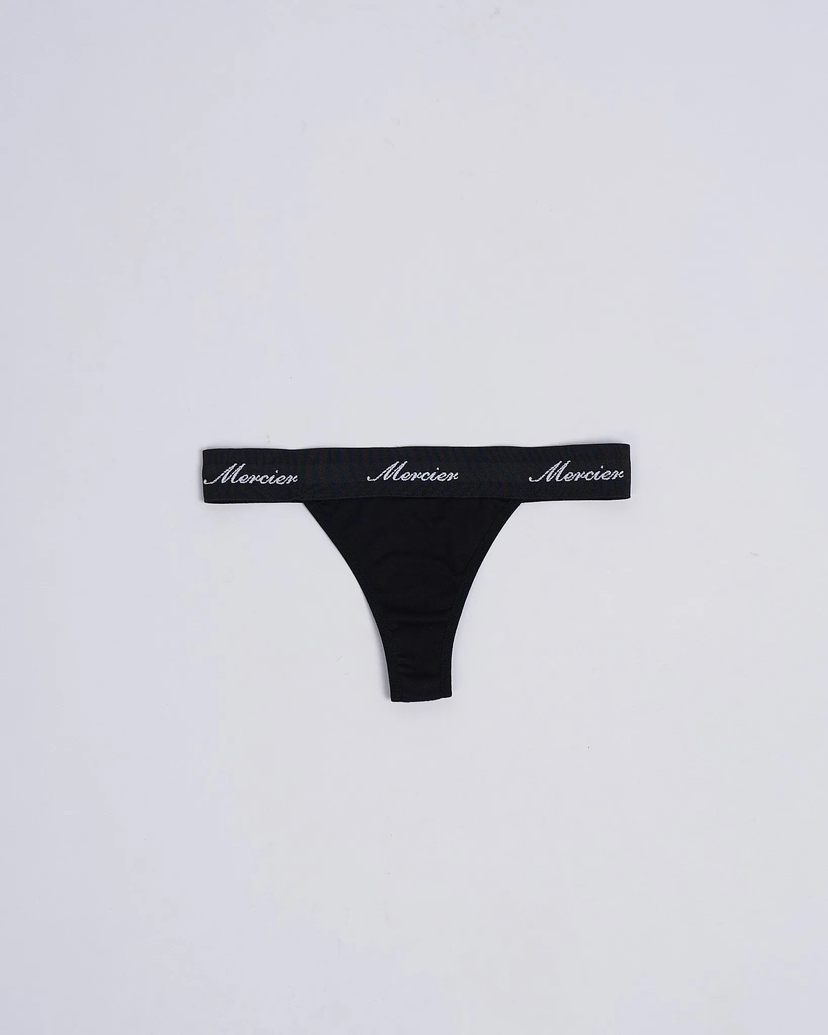 Womens Mercier Black Thong