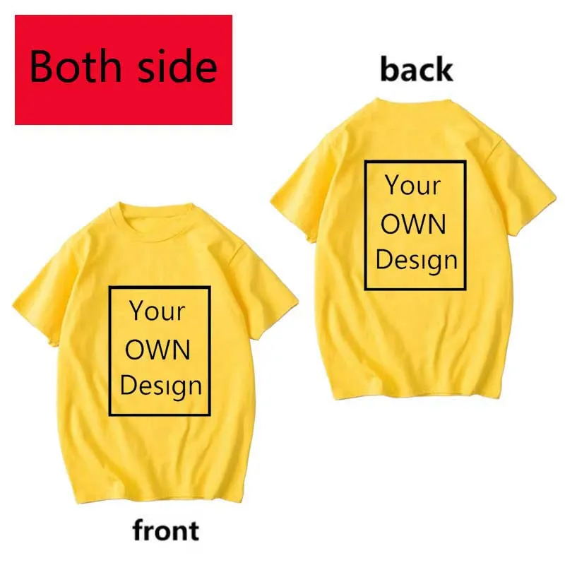 Your Own Design Logo and Picture Custom Tshirt Men and women Cotton T shirt Casual T-shirt