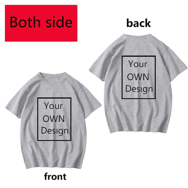 Your Own Design Logo and Picture Custom Tshirt Men and women Cotton T shirt Casual T-shirt