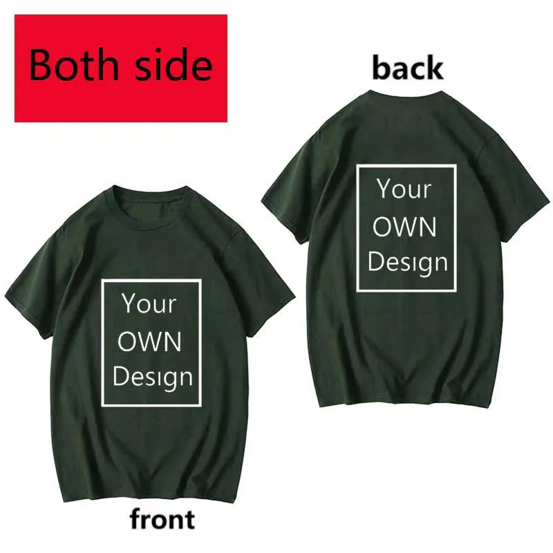 Your Own Design Logo and Picture Custom Tshirt Men and women Cotton T shirt Casual T-shirt